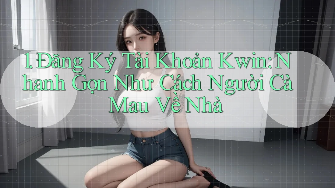 1. Đăng Ký Tài Khoản Kwin: Nhanh Gọn Như Cách Người Cà Mau Về Nhà 1. Đăng Ký Tài Khoản Kwin: Nhanh Gọn Như Cách Người Cà Mau Về Nhà