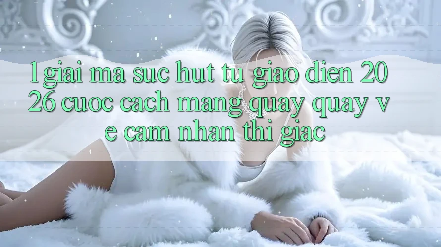 1. Giải Mã Sức Hút Từ “Giao Diện 2026” - Cuộc Cách Mạng Quay quay về Cảm nhận Thị Giác