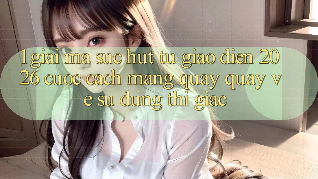 1. Giải Mã Sức Hút Từ “Giao Diện 2026” - Cuộc Cách Mạng Quay quay về Sử dụng Thị Giác