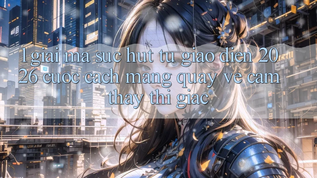 1. Giải Mã Sức Hút Từ “Giao Diện 2026” - Cuộc Cách Mạng Quay về Cảm thấy Thị Giác