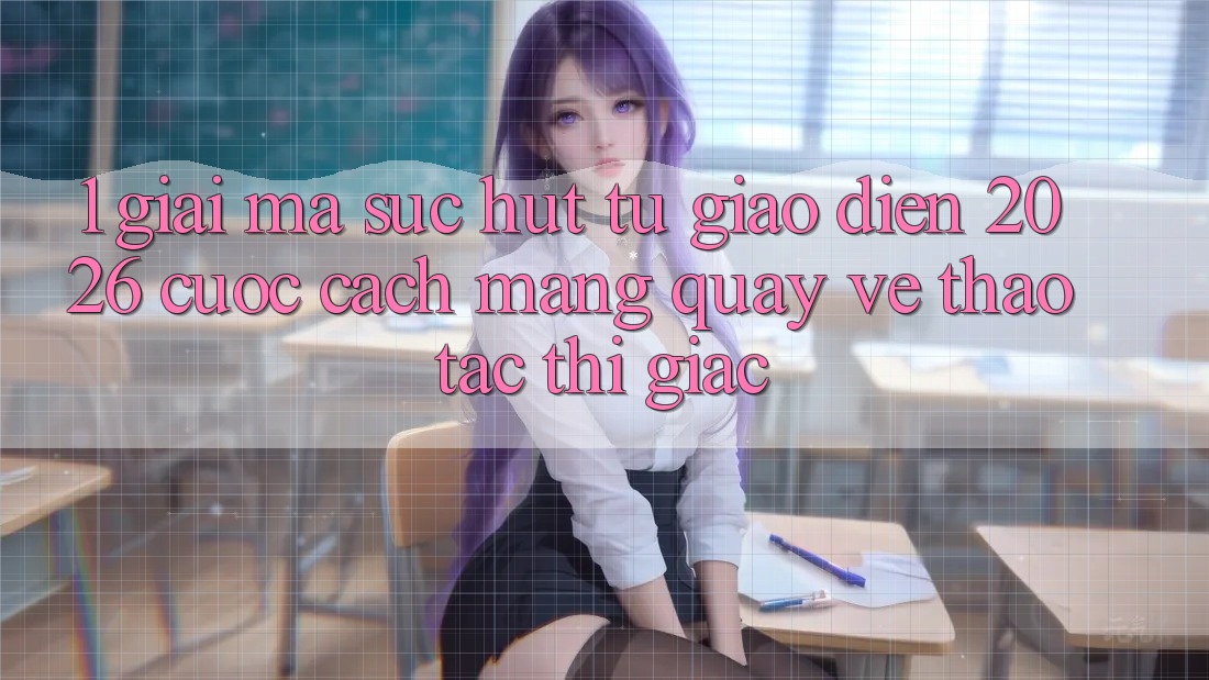 1. Giải Mã Sức Hút Từ “Giao Diện 2026” - Cuộc Cách Mạng Quay về Thao tác Thị Giác
