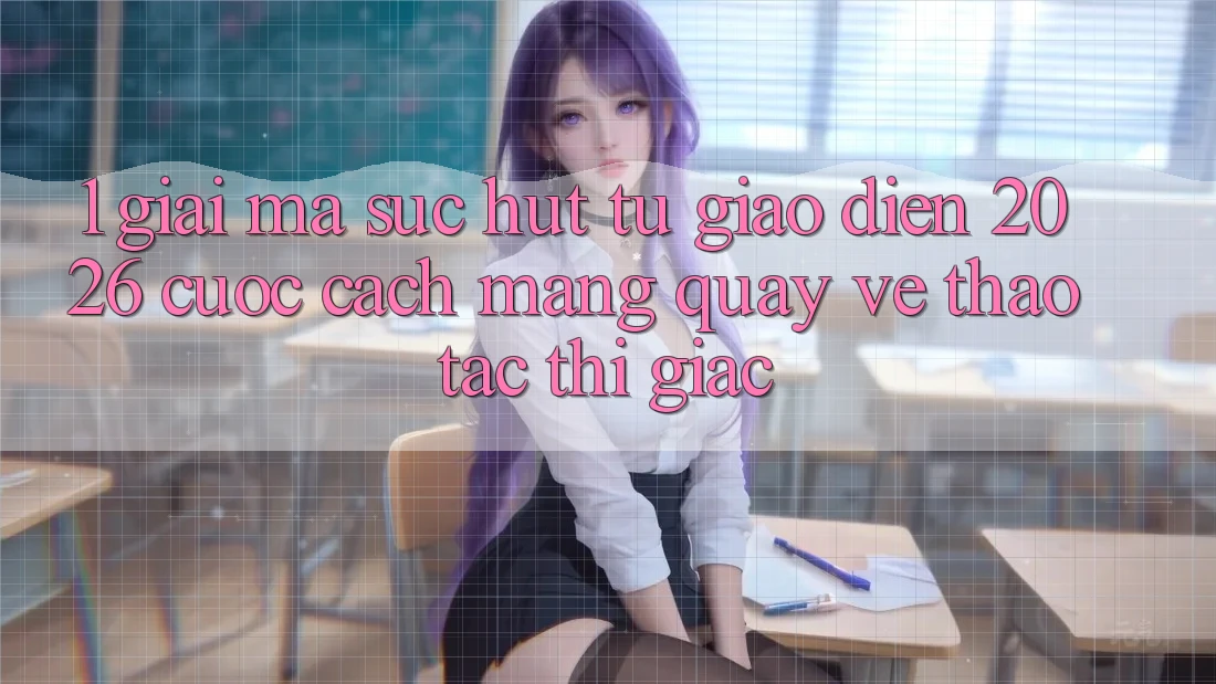1. Giải Mã Sức Hút Từ “Giao Diện 2026” - Cuộc Cách Mạng Quay về Thao tác Thị Giác