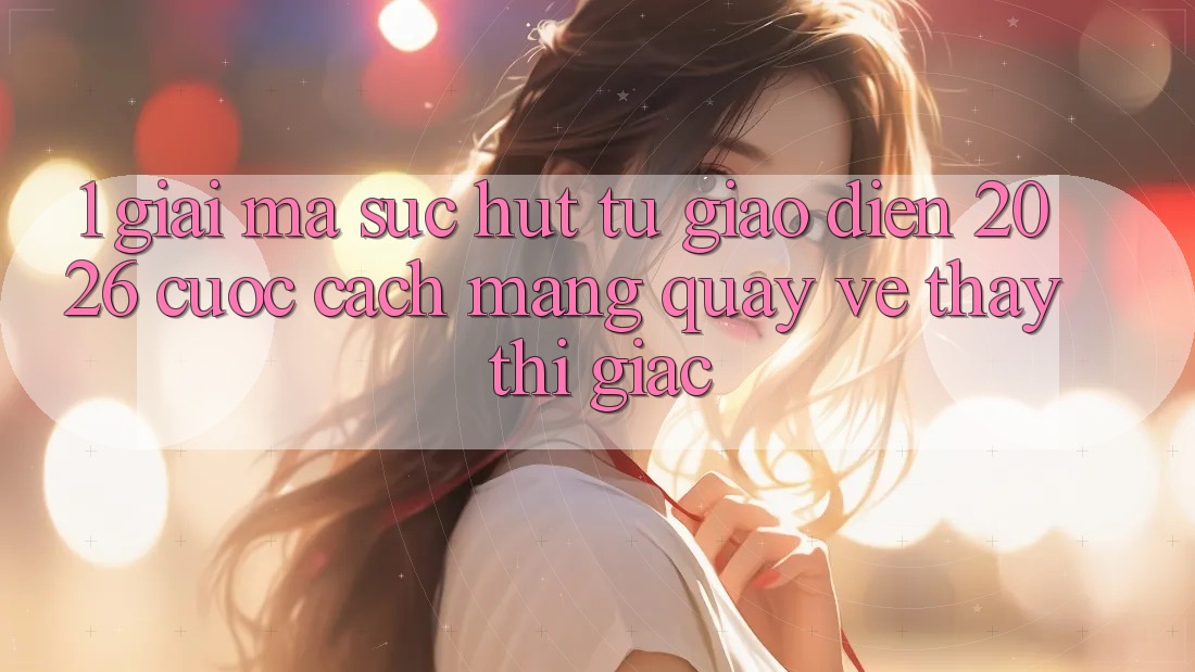1. Giải Mã Sức Hút Từ “Giao diện 2026” - Cuộc Cách Mạng Quay về Thấy Thị Giác