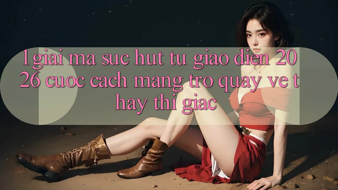 1. Giải Mã Sức Hút Từ “Giao Diện 2026” - Cuộc Cách Mạng Trở quay về Thấy Thị Giác 1. Giải Mã Sức Hút Từ “Giao Diện 2026” - Cuộc Cách Mạng Trở quay về Thấy Thị Giác