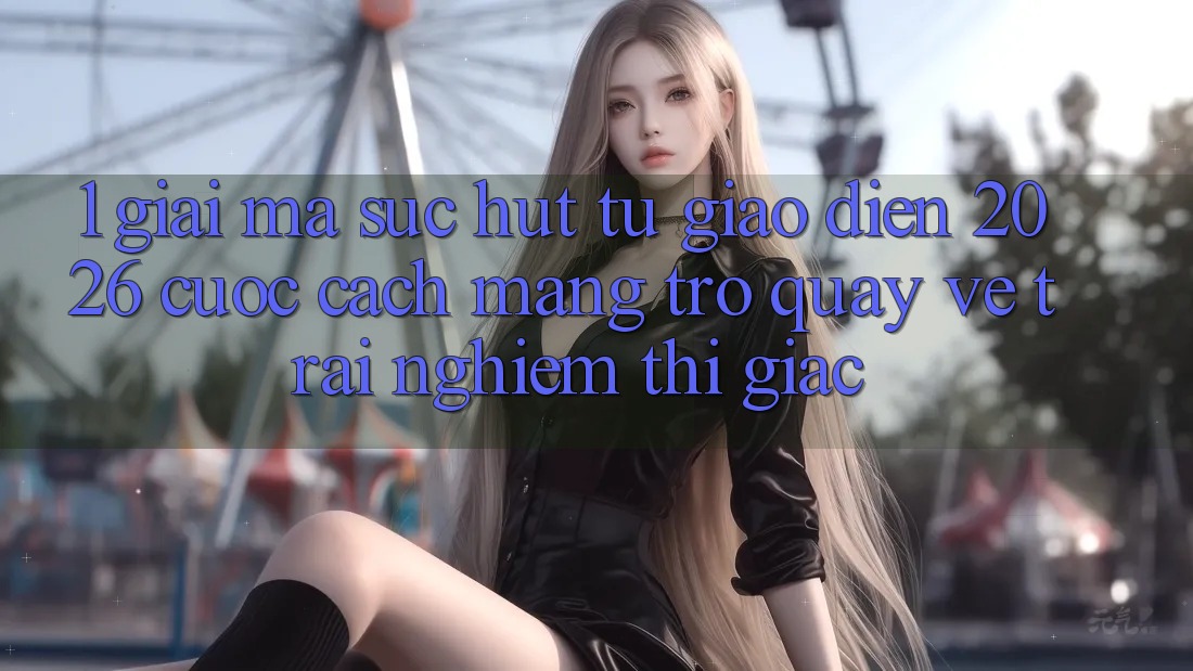 1. Giải Mã Sức Hút Từ “Giao Diện 2026” - Cuộc Cách Mạng Trở quay về Trải nghiệm Thị Giác 1. Giải Mã Sức Hút Từ “Giao Diện 2026” - Cuộc Cách Mạng Trở quay về Trải nghiệm Thị Giác