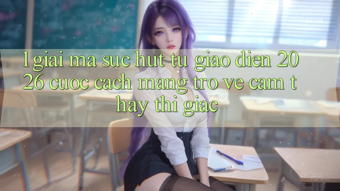 1. Giải Mã Sức Hút Từ “Giao Diện 2026” - Cuộc Cách Mạng Trở về Cảm thấy Thị Giác