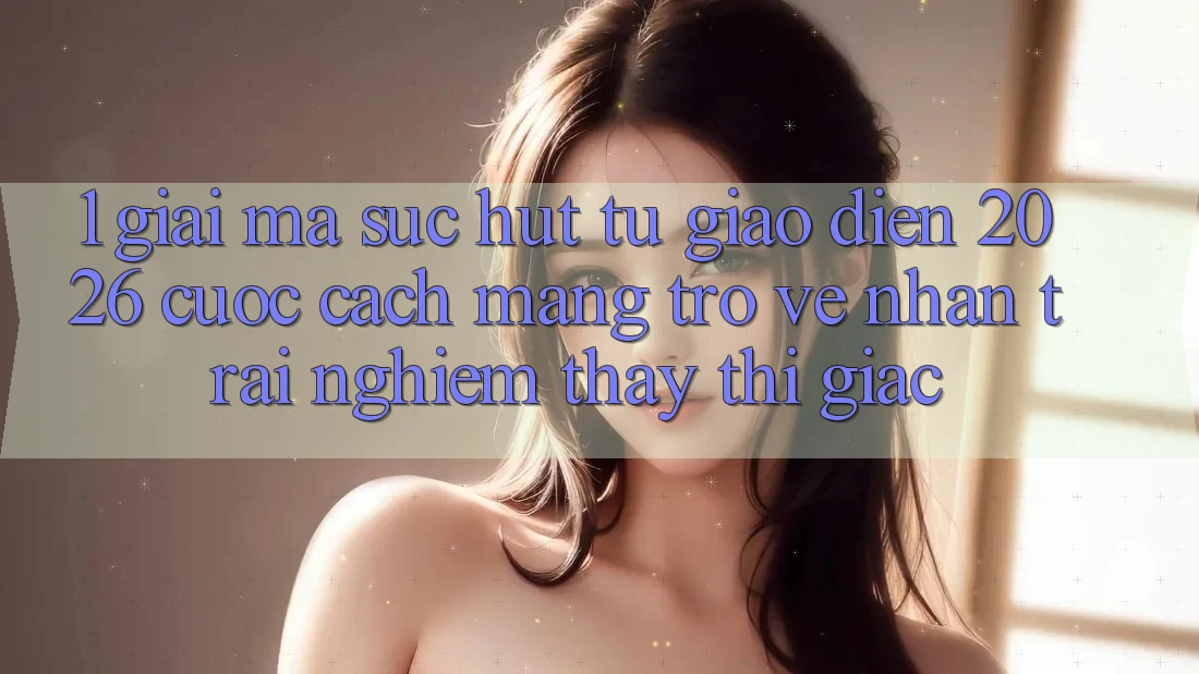 1. Giải Mã Sức Hút Từ “Giao Diện 2026” - Cuộc Cách Mạng Trở về Nhận trải nghiệm thấy Thị Giác