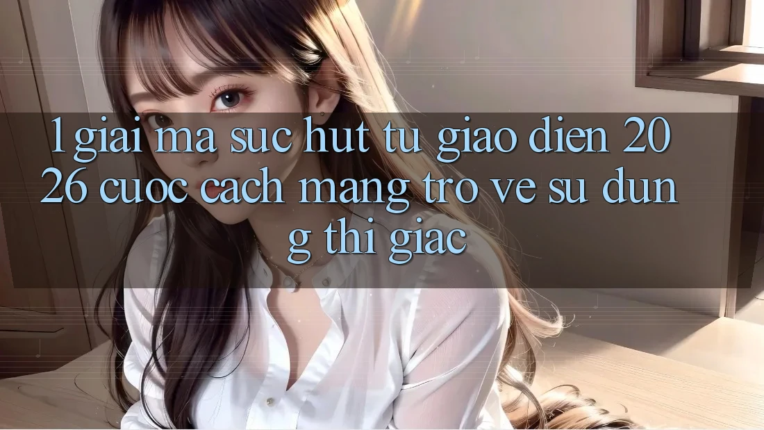 1. Giải Mã Sức Hút Từ “Giao Diện 2026” - Cuộc Cách Mạng Trở về Sử dụng Thị Giác 1. Giải Mã Sức Hút Từ “Giao Diện 2026” - Cuộc Cách Mạng Trở về Sử dụng Thị Giác