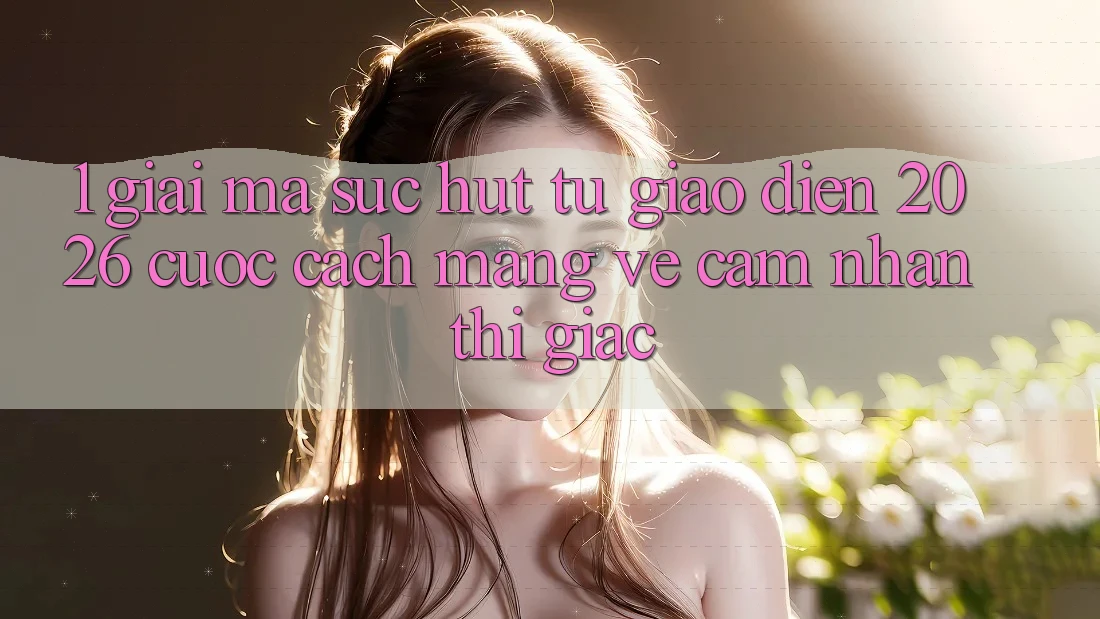 1. Giải Mã Sức Hút Từ “Giao Diện 2026” - Cuộc Cách Mạng Về Cảm nhận Thị Giác