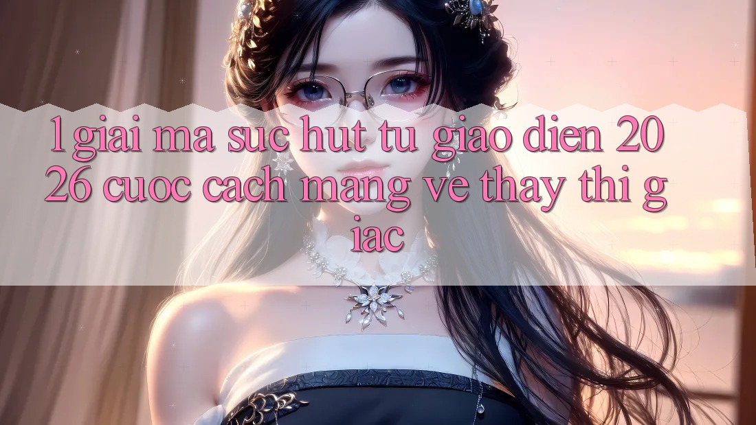 1. Giải Mã Sức Hút Từ “Giao Diện 2026” - Cuộc Cách Mạng Về Thấy Thị Giác