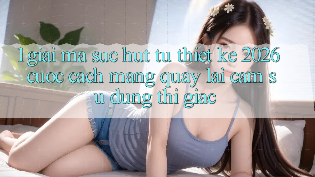 1. Giải Mã Sức Hút Từ “Thiết kế 2026” - Cuộc Cách Mạng Quay lại Cảm sử dụng Thị Giác 1. Giải Mã Sức Hút Từ “Thiết kế 2026” - Cuộc Cách Mạng Quay lại Cảm sử dụng Thị Giác
