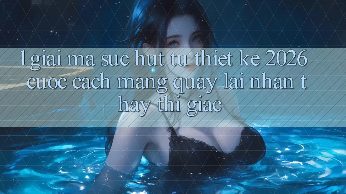 1. Giải Mã Sức Hút Từ “Thiết kế 2026” - Cuộc Cách Mạng Quay lại Nhận thấy Thị Giác 1. Giải Mã Sức Hút Từ “Thiết kế 2026” - Cuộc Cách Mạng Quay lại Nhận thấy Thị Giác