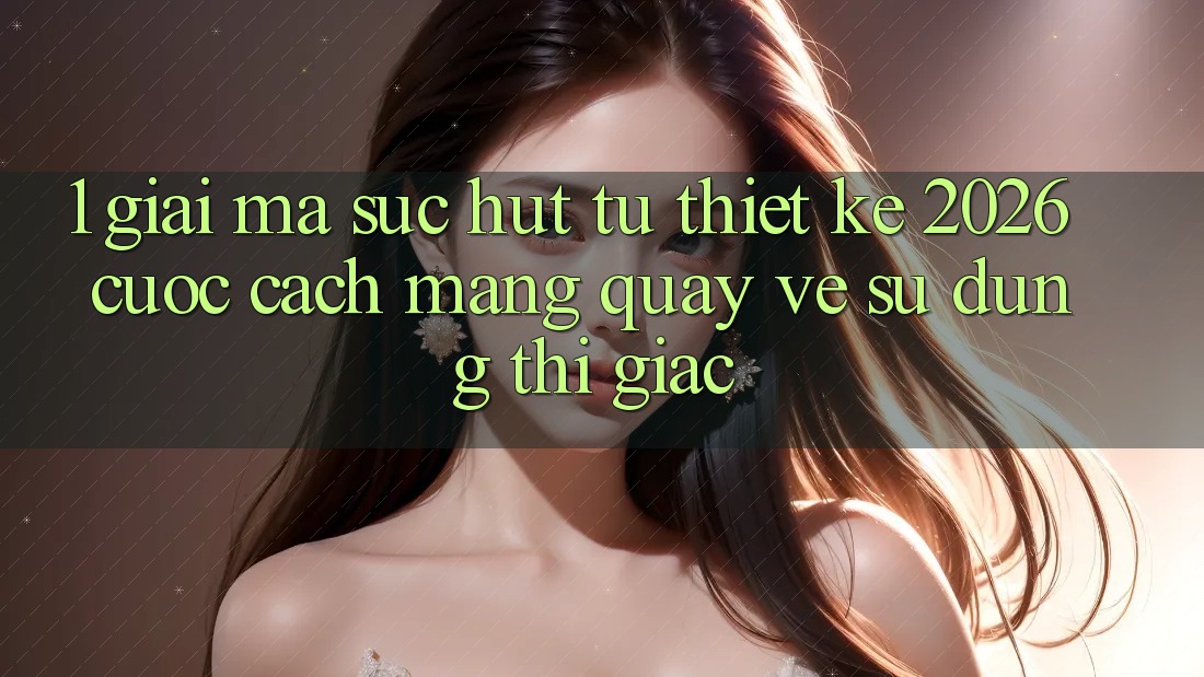 1. Giải Mã Sức Hút Từ “Thiết kế 2026” - Cuộc Cách Mạng Quay về Sử dụng Thị Giác