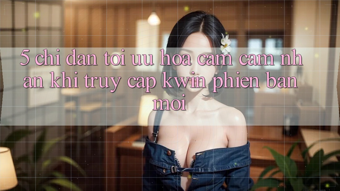 5. Chỉ dẫn Tối Ưu Hóa Cảm cảm nhận Khi Truy Cập Kwin Phiên Bản Mới 5. Chỉ dẫn Tối Ưu Hóa Cảm cảm nhận Khi Truy Cập Kwin Phiên Bản Mới