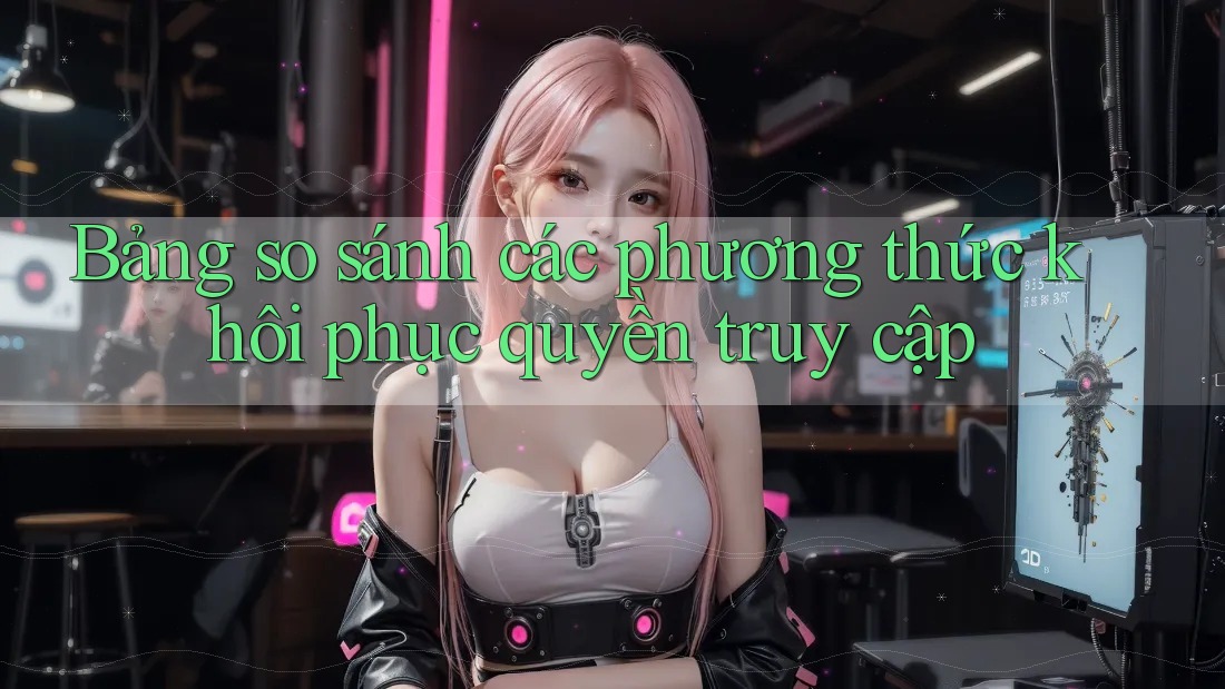 Bảng so sánh các phương thức khôi phục quyền truy cập Bảng so sánh các phương thức khôi phục quyền truy cập