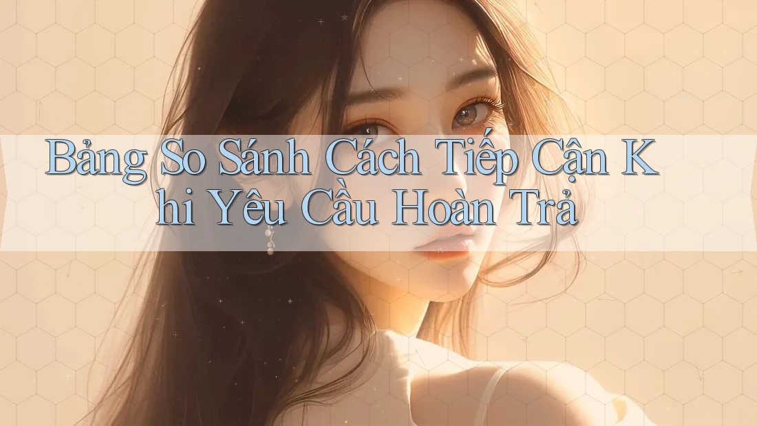 Bảng So Sánh Cách Tiếp Cận Khi Yêu Cầu Hoàn Trả