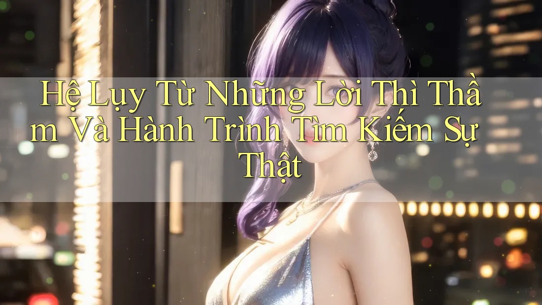 Hệ Lụy Từ Những Lời Thì Thầm Và Hành Trình Tìm Kiếm Sự Thật