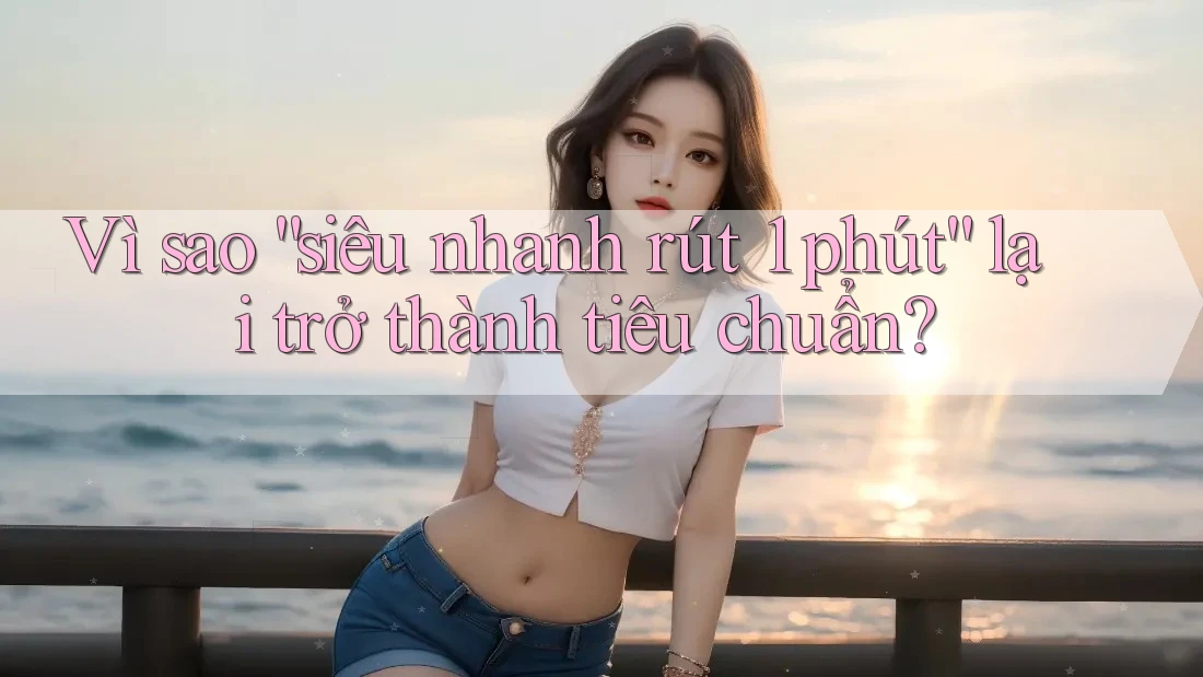 Vì sao “siêu nhanh rút 1 phút” lại trở thành tiêu chuẩn? Vì sao “siêu nhanh rút 1 phút” lại trở thành tiêu chuẩn?